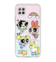 Huawei P40 Lite Uyumlu Powerpuff Girls Desenli Şeffaf Telefon Kılıfı