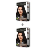 2X2 Tüp Krem Saç Boyası Seti Kahve No:4.0