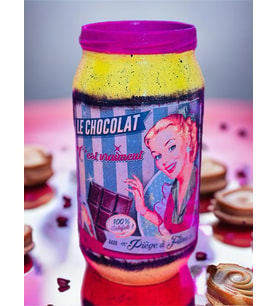 Chocolat tasarım kavanoz vazo