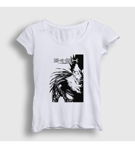 Presmono Kadın Beyaz Poster Anime Death Note T-Shirt 130077tt