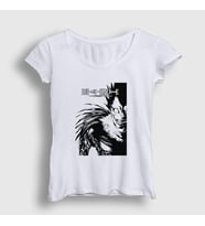 Presmono Kadın Beyaz Poster Anime Death Note T-Shirt 130077tt