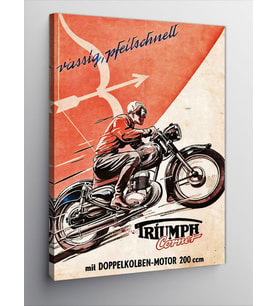 Kanvas Tablo Motor Süren Adam