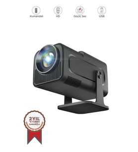 Taşınabilir 4K Android Projektör, Ev Sineması ve 1080P Görüntü Kalitesi