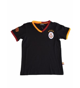 Galatasaray Çocuk Lisanslı Armalı Siyah Tshirt
