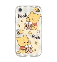 Iphone XR Uyumlu Winnie The Pooh Tasarımlı Şeffaf Telefon Kılıfı