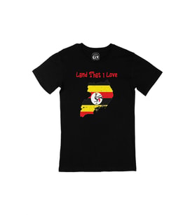 Land That I Love Uganda Siyah Tişört