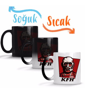 Kentucky Fried Human Attack Of Titan Sihirli Kupa Bardak Porselen