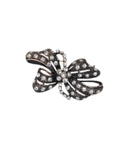 Aşina Gümüş Fiyonk Papatya Swarovski Taşlı Elmas Montür Broş Sevgiliye Hediye
