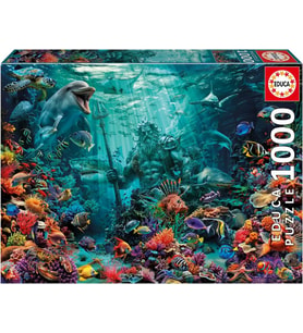Educa Puzzle Yapboz 1000 Parça - Poseidon Mercan Resifi - 20174 - Poseidon Coral Reef