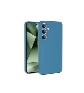Newface Samsung Galaxy S24 FE Kılıf Nano içi Kadife Silikon - Mavi