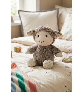 Sevimli Peluş Kuzu Uyku Arkadaşı - 23 cm Yumuşak Bebek Ve Çocuk Oyuncağı
