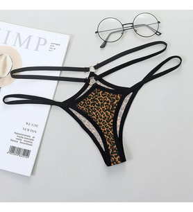 Mulvxbrf Brf02  Büyük Beden Leopar Desenli  String Bato Külot (Mulvix)