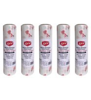 Roll-Up Çiçek Desenli Tek Kullanımlık Laminelli Kağıt Masa Örtüsü - 100x150 Cm. - 16 Yaprak 5 Rulo