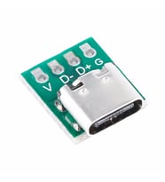 USB Type C 4 Pin DIP Çevirici Pcb Usb Dip Adaptör Kart
