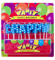 MAVİ YAZILI HAPPY BIRTHDAY DOĞUM GÜNÜ MUMU MAVİ HAPPY BIRTHDAY PASTA MUMU HAPPY BIRTHDAY BLUE CANDLE
