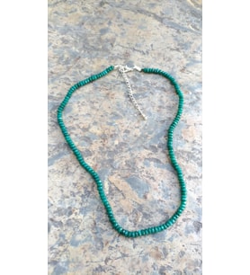 STONEAGE JEWELLERY Bayan Kolye Rondela Kesim Ceyt Doğal Taş
