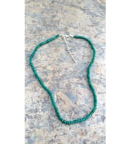 STONEAGE JEWELLERY Bayan Kolye Rondela Kesim Ceyt Doğal Taş