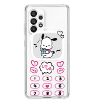 Samsung Galaxy A23 Uyumlu Kawaii Köpek Tasarımlı Şeffaf Telefon Kılıfı