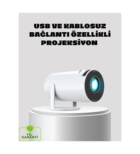 Kablosuz Full HD Ev Sinema Projeksiyonu 160 ANSI Lümen