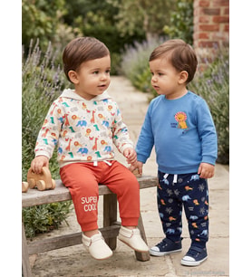 Civil Baby Safari Baskılı 2'li Set 6-18 Ay Takım - Standart