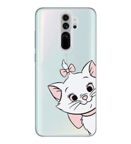 Redmi Note 8 Pro Uyumlu Marie Kedicik Desenli Şeffaf Telefon Kılıfı