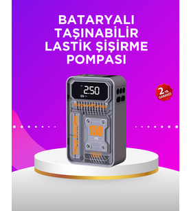 Mini Boy Elektrikli Şarjlı Yüksek Basınçlı Lastik Şişirme Pompası