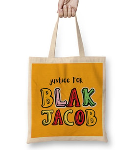 justice For Jacob Blake 2021 Black Lives Matter Bez Çanta Uzun Saplı