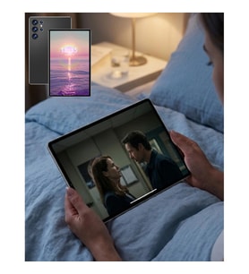 10.1 İnç HD Android Tablet 16GB RAM 1TB Depolama Klavyeli Kılıf ve Aksesuar Seti