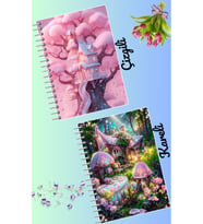 Büyülü tasarımlar defter seti 2 adet A4 boyutu 21*30 çizgili + kareli 60 syf
