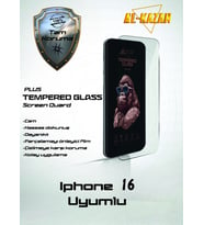 Apple Uyumlu   iPhone 16 Şeffaf Kırılmaz Ekran Koruyucu Ultra İnce, Anti Çizik & Darbeye Dayanıklı Korumalı
