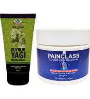 İbn-i Sina Kuyruk Yağı Dindirici Kas Sırt Bel El Ayak Kullanım 50 ml + 150 ml Painclass Büyük Boy Teskin