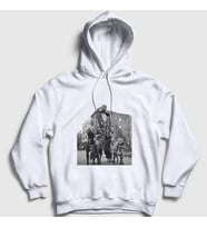 Presmono Unisex Beyaz Pitbulls Dmx Kapüşonlu Sweatshirt 225518tt