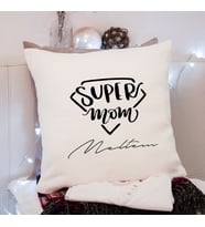 Süper Anne ( Super Mom ) Tasarımlı Yastık Kişiye Özel