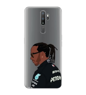 Oppo A5 2020 / A9 2020 Uyumlu Lewis Hamilton Desenli Şeffaf Telefon Kılıfı