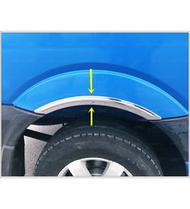 VW CRAFTER Krom Çamurluk Nikelajı 4 prç 2006-2016 arası P.Çelik