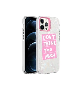 Apple iPhone 12 Pro Uyumlu Kılıf Mermer Desenli Zore Marbello Kapak (Pembe)