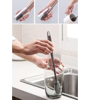 AKCAKESE Çok Amaçlı Silikon Şişe Biberon Temizleme Fırçası 33cm - 10542041747