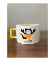 Akrep Burcu ve Onla Alakalı Komik Açıklama Baskılı Turuncu Kulplu Prime Kupa Bardak Fincan Mug