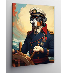 Kanvas Tablo Amiral Köpek