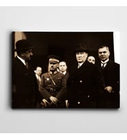 Atatürk Adana'da 1933 Kanvas Tablo