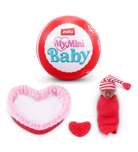 Zuru My Mini Baby Sweet Hearts Seri 1: Özel Kalp Kapsül İçinde Ultra Gerçekçi Mikro Bebek ve Tematik
