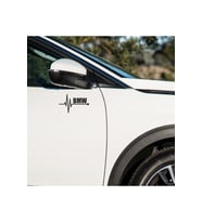 Bmw X1 kapı ayna altı için BMW  yazılı 2 adet sticker - atatürk sticker hediyeli