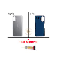 Yapıştırıcı Redmi K40 Gaming Gri Yapıştırıcı Arka Pil Kapağı Batarya Kapağı + B-7000 Yapıştırıcı