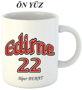 Kişiye Özel Hediyelik Edirne 22 Kupa Bardak