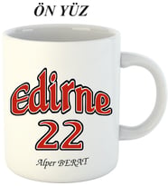 Kişiye Özel Hediyelik Edirne 22 Kupa Bardak