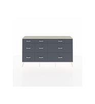 Arges Konsol 9 Çekmeceli  176x30x99 Çam-Aytaşı/Antrasit