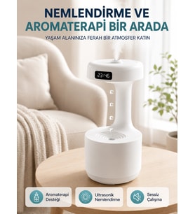 Yağmur Damlası Hava Nemlendirici Ultrasonik Buhar Makinesi 800 ml Aroma Difüzör