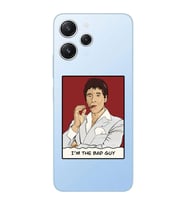 Xiaomi Redmi 12 Uyumlu Uyumlu Scarface Tony Montana Tasarımlı Şeffaf Telefon Kılıfı