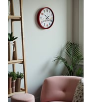 36 Cm Kırmızı Çocuk Odası Duvar Saati (Standart)