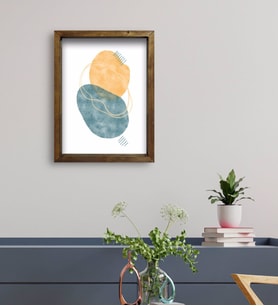 BK Gift Otel Odası Konseptli Doğal Masif Ahşap Çerçeveli Tablo 45x65cm-70